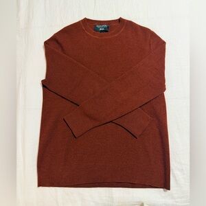 Banana Republic Men's Brick Crewneck Italian merino yarn Sweater
